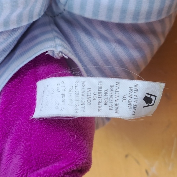 Fisher Price 15' Barney Train Conductor purple plush stuffed animal toy - Picture 8 of 8